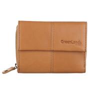 Geldbörse GREENLAND NATURE, Damen, orange (mandarin), Baumwolle, Leder, unifarben, Kleinlederwaren, Reißverschlussbörse, Damenbörse, Portemonnaie (21910237-0) mandarin