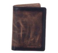 Geldbörse GREENLAND NATURE "MASCU & LINE", Damen, braun, Büffelleder, used, vintage, Kleinlederwaren, mit RFID Technologie (17319513-0) braun