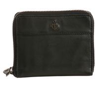 Geldbörse HARBOUR 2ND "Komet", Damen, grau (schwarz ash), Leder, Kleinlederwaren, Geldbeutel Damenbörse Portemonnaie (62026037-0) schwarz ash