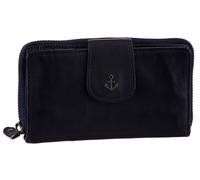 Geldbörse HARBOUR 2ND "Linn", Damen, blau (navy), Leder, washed, Kleinlederwaren, Unisex Geldbeute, Portemonnaie mit RFID-Technologie (62785552-0) navy