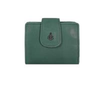 Geldbörse HARBOUR 2ND "Stella", Damen, grün (blau), Rindsleder, Kleinlederwaren, Unisex Portemonnaie, Geldbeutel mit Logoaufnäher (55231615-0) blau