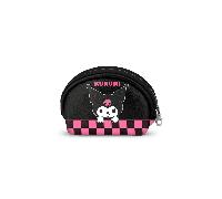 Sanrio Kuromi Chess-Casual Oval Geldbörse, Mehrfarbig, 12 x 9 cm