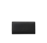 Geldbörse "JESSIE", Damen, schwarz, Glattleder, MARC O'POLO ACCESSORIES, unifarben, Kleinlederwaren, Damen Geldbeutel, Portemonnaie mit zwei großen Hauptfächern (14348942-0) schwarz