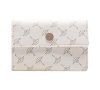 Geldbörse JOOP "cortina 1.0 cosma purse mh10f", Damen, weiß (sanftes weiß), Lederimitat, bedruckt, Kleinlederwaren, Querformat, mit Druckknopfverschluss, aus Lederimitat (96134319-0) sanftes weiß