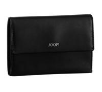 Geldbörse JOOP "sofisticato 1.0 cosma purse mh10f", Damen, schwarz, Leder, unifarben, Kleinlederwaren, Portemonnaie Damenbörse Geldbeutel (86623500-0) schwarz
