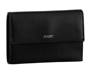 Geldbörse JOOP "sofisticato 1.0 cosma purse mh10f", Damen, schwarz, Leder, unifarben, Kleinlederwaren, Portemonnaie Damenbörse Geldbeutel (86623500-0) schwarz