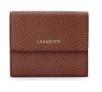 Geldbörse LAZAROTTI "Bologna Leather Geldbörse Leder 12 cm", Damen, braun (dunkelbraun), Leder, Kleinlederwaren (17563010-0) dunkelbraun