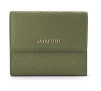 Lazarotti Geldbörse Bologna Leder 12 cm Damen – 8 Kartenfächer, Münzfach, oliv