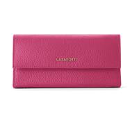 Lazarotti Leder-Geldbörse Bologna – 12 Kartenfächer, RFID-Schutz, 19 x 10 x 3 cm, pink