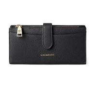 Geldbörse LAZAROTTI "Bologna Leather Geldbörse Leder 20 cm", Damen, schwarz, Leder, Kleinlederwaren (73214503-0) schwarz