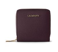 Lazarotti Geldbörse Bologna – Leder, kompakt, RFID-Schutz, 6 Kartenfächer, Druckknopf – Rot