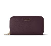 Geldbörse LAZAROTTI "Bologna Leather XL Double Zip-Around Geldbörse RFID Leder 20 cm", Damen, bordeaux, Leder, Kleinlederwaren (63961513-0) bordeaux