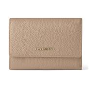 Lazarotti Geldbörse Bologna – Leder, 15 Kartenfächer, RFID-Schutz, Reißverschlussfach, 14 cm beige