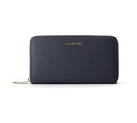 Geldbörse LAZAROTTI "Bologna Leather XL Zip-Around Geldbörse Leder 19 cm", Damen, blau (dunkelblau), Leder, Kleinlederwaren (56385005-0) dunkelblau