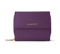 Lazarotti Geldbörse Bologna - Leder, RFID-Schutz, Kartenfächer, Lila, 12 x 10 x 4 cm