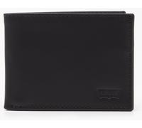 Geldbörse LEVI'S "BATWING BIFOLD ID", Damen, schwarz, Rindsleder, Kleinlederwaren Geldbörse, Geldbeutel Portemonnaie Herrenbörse Leder (58376939-0)