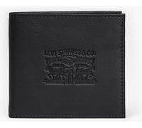 Geldbörse LEVI'S "VINTAGE TWO HORSE BIFOLD COIN WALLET", Damen, schwarz, Rindsleder, Kleinlederwaren, aus Vollnarbenleder Herrenbörse Portemonnaie (17033968-0) schwarz