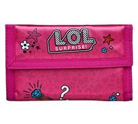 Undercover LOL Surprise Geldbeutel und Brustbeutel, mit Klettverschluss und Reißverschluss, Portemonnaie Kordelband, Geldscheinfach und Münzfach für Kinder, Jungen und Mädchen, 9 x 14,5 x 0,5 cm