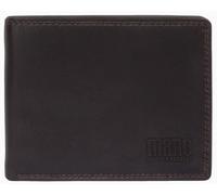 Geldbörse MANO "SUTURA", Damen, braun (dunkelbraun), Leder, leicht glänzend, unifarben, Kleinlederwaren, echt Leder (10887612-0) dunkelbraun