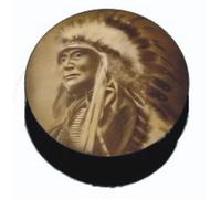 Geldbörse mit Indianer Motiv Nicht nur für Country Fans und Western Freunde die ideale kleine runde Geschenkidee für Kleingeld Schmuck Ladekabel USB-Sticks Geldbeutel