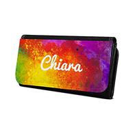 Geldbörse mit Namen Chiara - Design Color Paint - Brieftasche, Geldbeutel, Portemonnaie, personalisiert für Damen und Herren