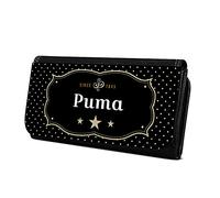 Geldbörse mit Namen Puma - Design Retro Wappen - Brieftasche, Geldbeutel, Portemonnaie, personalisiert für Damen und Herren