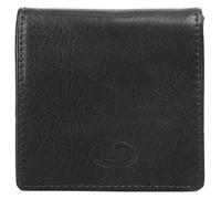 Geldbörse PIKÉ, Damen, schwarz, Leder, gepflegt, Kleinlederwaren Geldbörse, echt Leder (45808510-0)