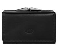 Geldbörse PIKÉ, Damen, schwarz, Leder, leicht glänzend, unifarben, Kleinlederwaren, echt Leder (21068640-0) schwarz