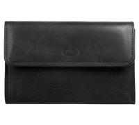 Geldbörse PIKÉ, Damen, schwarz, Leder, unifarben, Kleinlederwaren, echt Leder (66935500-0) schwarz