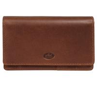 Geldbörse PIKÉ "PIKÉ Damen echt Leder", Damen, braun, Leder, leicht glänzend, unifarben, Kleinlederwaren, echt Leder (36657327-0) braun