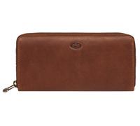 Geldbörse PIKÉ "PIKÉ Damen echt Leder", Damen, braun, Leder, leicht glänzend, unifarben, Kleinlederwaren, echt Leder (59597100-0) braun