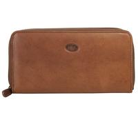Geldbörse PIKÉ "PIKÉ Herren, Damen echt Leder", Damen, braun, Leder, leicht glänzend, Kleinlederwaren, echt Leder (82598220-0) braun