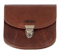 Mika Geldbörse RFID Leder 10 cm braun