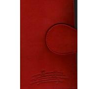 Geldbörse rot mit Notenmotiv