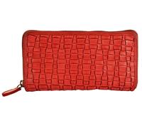 Samantha Look große Geldbörse im Querformat Echt Leder Damen | Clevere Aufteilung, Flechtmuster, Elegantes Design | 021406