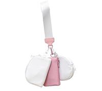 Geldbörse Schlüsselanhänger mit Armband - 3-in-1-Multifunktions-Handtasche für Damen, 3-teiliges Set mit Löffelschnalle, tragbare Geldtasche, Damengeldbeutel, Geldbörse, beige, Se référer au
