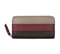 Geldbörse TOM TAILOR "Ellen", dunkelbraun, Lederimitat, gepflegt, kontrastfarbene Details, mehrfarbig, Kleinlederwaren, Damen Portemonnaie mit schönem Color Blocking (38017052-0) dunkelbraun