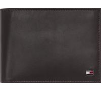 Geldbörse TOMMY HILFIGER "ETON CC FLAP AND COIN POCKET", Herren, braun, Leder, Basic, Kleinlederwaren, aus weichem Leder (29702503-0) braun