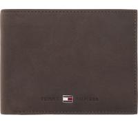Geldbörse TOMMY HILFIGER "JOHNSON CC FLAP AND COIN POCKET", Damen, braun (dunkelbraun), Leder, Basic, Kleinlederwaren, aus hochwertigem Leder (58927725-0) dunkelbraun