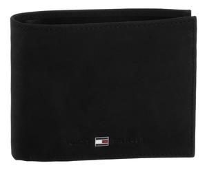 Geldbörse TOMMY HILFIGER "JOHNSON CC FLAP AND COIN POCKET", Herren, schwarz, Leder, gepflegt, unifarben, Basic, Kleinlederwaren, in schlichter Optik (43454455-0) schwarz