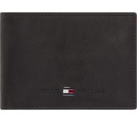 Geldbörse TOMMY HILFIGER "JOHNSON MINI CC FLAP COIN POCKET", Herren, schwarz, Leder, Basic, Kleinlederwaren, aus hochwertigem Leder (37117663-0) schwarz