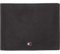Geldbörse TOMMY HILFIGER "JOHNSON TRIFOLD", Herren, schwarz, Leder, Basic, Kleinlederwaren (20469533-0) schwarz