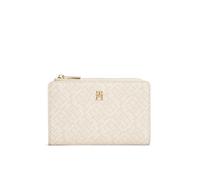 Geldbörse TOMMY HILFIGER "TH ICON BIFOLD WALLET MONOPLAY", Damen, beige, Lederimitat, Kleinlederwaren, Damen Geldbeutel, Portemonnaie mit TH-Schmucklogo (50017263-0) beige