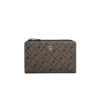 Geldbörse TOMMY HILFIGER "TH ICON BIFOLD WALLET MONOPLAY", Damen, schwarz kombiniert, Lederimitat, Kleinlederwaren, Damen Geldbeutel, Portemonnaie mit TH-Schmucklogo (36403346-0) schwarz kombiniert