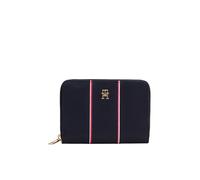 Geldbörse TOMMY HILFIGER "TH ICON MED ZA NYLON CORP", Damen, dunkelblau, Textil, Basic, Kleinlederwaren, Unisex Geldbeutel, Portemonnaie mit TH-Schmucklogo (32513943-0) dunkelblau