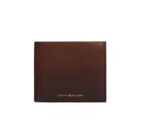 Geldbörse TOMMY HILFIGER "TH SEASONAL CC AND COIN", Herren, braun, Leder, Basic, Kleinlederwaren, Herren Geldbeutel, Portemonnaie mit Tommy Streifen innen (87649960-0) braun