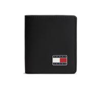 Geldbörse TOMMY JEANS "TJM HERITAGE LEATHER CC & COIN", Herren, schwarz, Leder, Basic, Kleinlederwaren, Herren Geldbeutel, Portemonnaie mit Druckknopf (78266851-0) schwarz