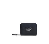Geldbörse TOMMY JEANS "TJW BOLD MED ZA", Damen, schwarz, Lederimitat, Kleinlederwaren, Damen Geldbeutel, Portemonnaie mit Logo-Schmuckelement (61856453-0) schwarz