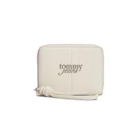 Geldbörse TOMMY JEANS "TJW BOLD MED ZA", Herren, beige, Lederimitat, unifarben, Basic, Kleinlederwaren, Geldbeutel, Portemonnaie, Money Pocket mit Logoemblem (17107957-0) beige