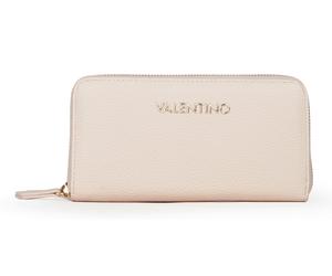 Geldbörse VALENTINO BAGS "BRIXTON", Damen, ecru, Lederimitat, Kleinlederwaren, Damen, Geldbeutel, Portemonnaie mit umlaufendem Reißverschluss (44493523-0) ecru